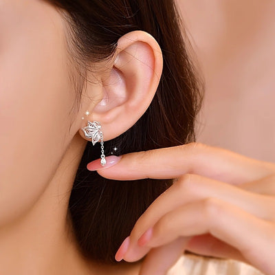 Pair of Elegant, Romantic Hollow Butterfly Tassel Earrings, Exquisite Craftsmanship, Quality Choice, Essential for Special Occasions and Dates, Adds a Touch of Elegance to Daily Wear, Perfect Gift for Valentine'S Day/Birthday