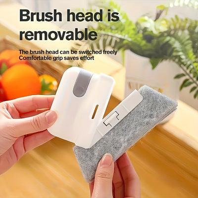 A Versatile Handheld Cleaning Brush Suitable for Windows And Kitchens - Features Easy-To-Use Grooves And Crevice Tools, a Reusable Essential for Dusting at Home, Perfect As a Holiday Gift.