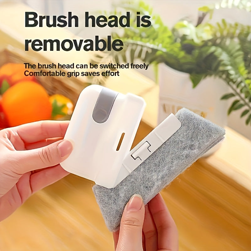 A Versatile Handheld Cleaning Brush Suitable for Windows And Kitchens - Features Easy-To-Use Grooves And Crevice Tools, a Reusable Essential for Dusting at Home, Perfect As a Holiday Gift.