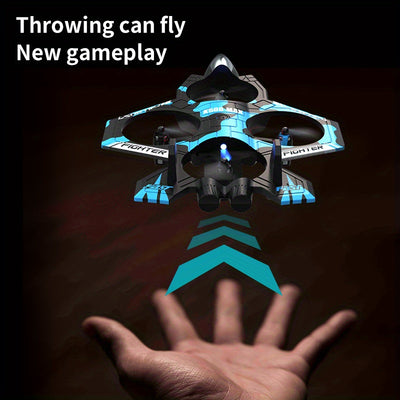 K500MAX RC Drone with 360° Flips, Throw Start, Altitude Hold, One-Key Speed Switch, Crash Resistant Design, RGB Lights, Headless Mode, 6-8 Minute Battery Life, 3m/s Max Speed, Usb Charging, Outdoor Flying, Stunt Enthusiasts,