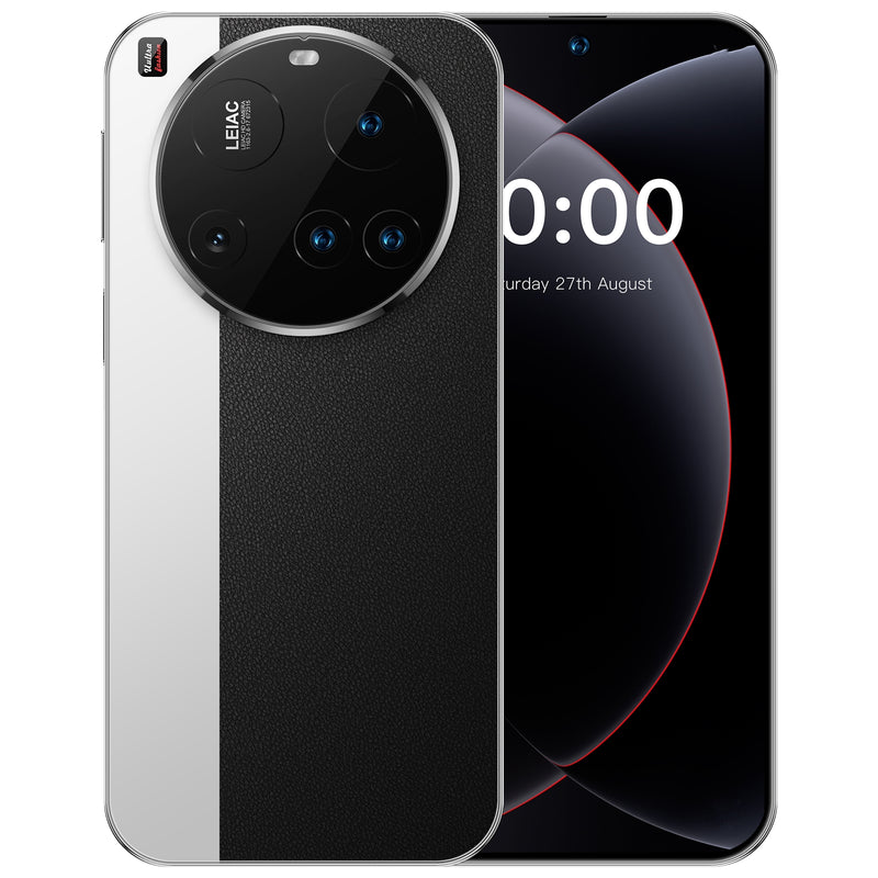 Ultra-thin 8GB + 256GB smartphone, supports expansion of 128GB, Android 13/ Equipped with a 7.3-inch screen, dual SIM design, 1440 x 3200 resolution, up to 6800mAh long-lasting battery, equipped with charger + USB cable + hea