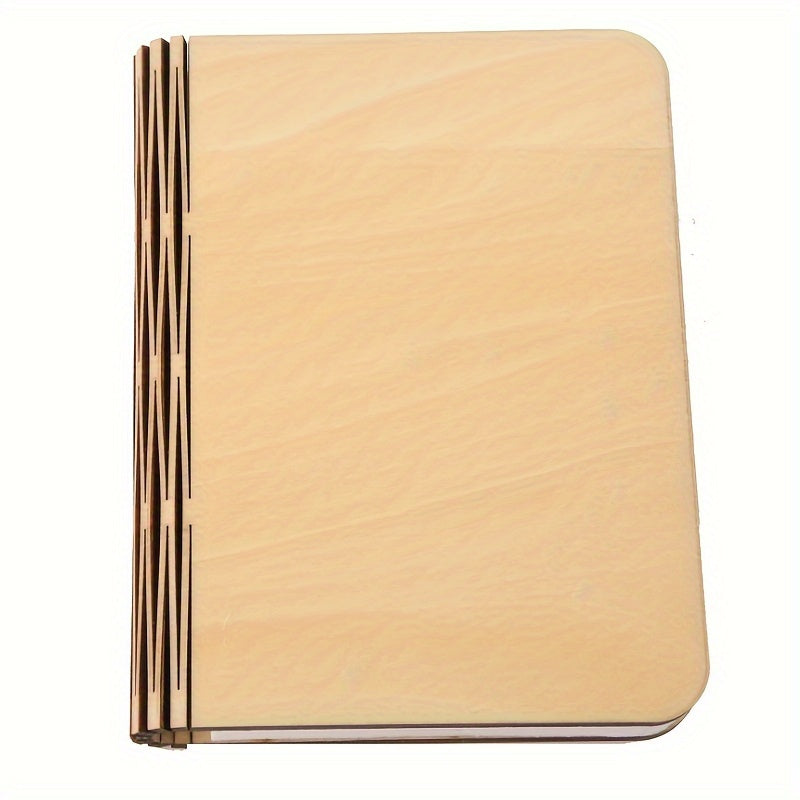 مصباح كتاب خشبي بخمسة ألوان، مصباح كتاب ليلي، مصباح كتاب قابل للطي لغرفة النوم، مصباح طاولة النوم، هدية عيد ميلاد دافئة، مصباح كتاب قابل للطي إبداعي، مصباح كتاب LED، شحن رومانسي