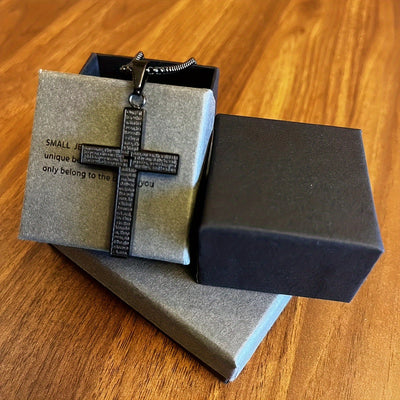 1pc Men'S & Women'S 304 304 304 304 Stainless Steel Cross Pendant Necklace - Heavy-Duty 304 304, 304 304 Stainless Steel, Golden/Tan, Golden-Tone Cross with & Cross Design, Durable Everyday Jewelry for Men & Women, Stylish La