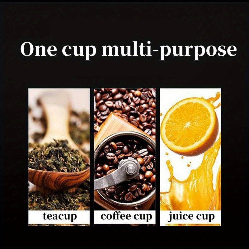 1pc Coffee Cup, Insulation And Cold Insulation Portable European High-end Exquisite Latte Cup For Men And Women, High-end Sense Portable Cup