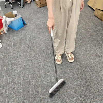 Professional Quality Stainless Steel Broom with Ergonomic Handle and Sturdy Plastic Head, Designed for Easy Sweeping and Convenient Storage, Suitable for Kitchen, Living Room, and Bedroom Floor Cleaning, Durable Essential Hou