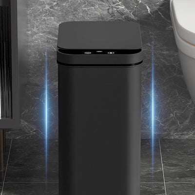 Automatic Trash Can, Smart Toilet Trash Bin, 2pcs/1pc Smart Sensor Trash Can, Black Gray White Household Trash Can, 11L/2.91 Gallon Motion Sensor Trash Bin for Kitchen and Office, Plastic Waste Paper Box with Smart Sensor Sui