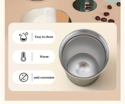 1pc Coffee Cup, Insulation And Cold Insulation Portable European High-end Exquisite Latte Cup For Men And Women, High-end Sense Portable Cup