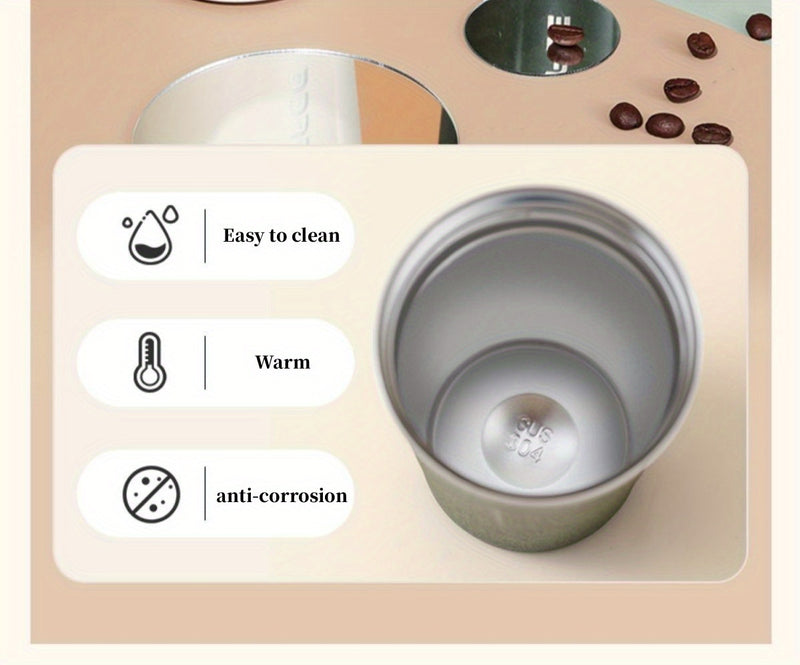 1pc Coffee Cup, Insulation And Cold Insulation Portable European High-end Exquisite Latte Cup For Men And Women, High-end Sense Portable Cup