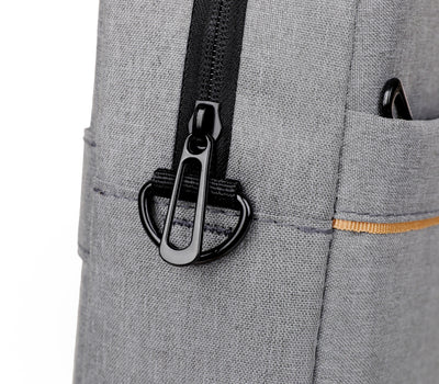 حقيبة كمبيوتر محمول متينة من الليكرا بتصميم مناسب لنقاط التفتيش - حقيبة كتف رمادية للرجال والنساء، متوافقة مع إدارة أمن النقل، بطانة من البوليستر، مثالية للمكتب والمدرسة والسفر، حقيبة أساسية للسفر | حقيبة مناسبة لنقاط التفتيش