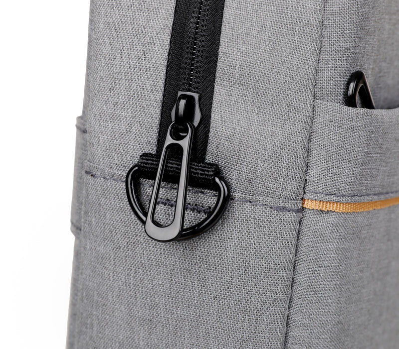 حقيبة كمبيوتر محمول متينة من الليكرا بتصميم مناسب لنقاط التفتيش - حقيبة كتف رمادية للرجال والنساء، متوافقة مع إدارة أمن النقل، بطانة من البوليستر، مثالية للمكتب والمدرسة والسفر، حقيبة أساسية للسفر | حقيبة مناسبة لنقاط التفتيش