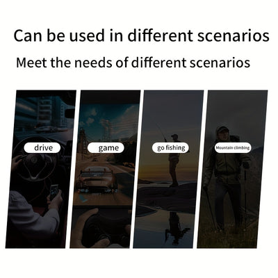 KOIPSSE Smart Glasses with Built-in Microphone, High-Resolution Audio, Waterproof IPX4, USB/Battery Powered, Rechargeable Lithium Polymer Battery, 120mAh, Wireless Connection, Outdoor Sports Glasses with HIFI Music Playback,