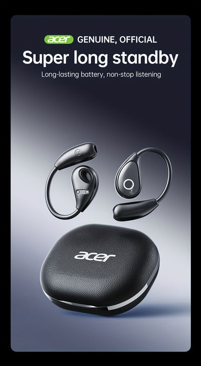 Acer TWS Wireless Headphones with Noise Cancelling, In-Ear Design, Lightweight Touch Control, Long Battery Life, HIFI Sound, Compatible with Mobile Phones, Tablets, And Laptops