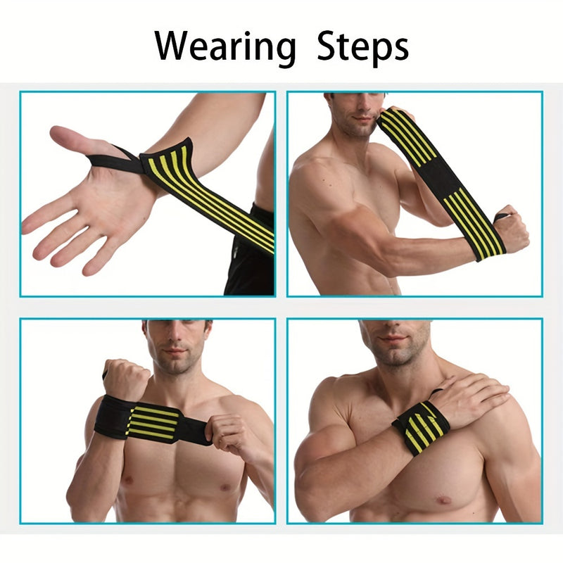 1pc Unisex Sports Pressurized Wrapping Wrist Protector, Elastic Wrist Band For Fitness Training, Weightlifting & Sports Wrist Protection