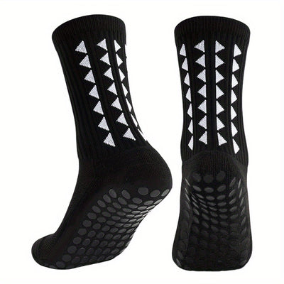 2/5/10 Pairs of Non-Slip Grip Socks for Men And Women, Suitable for Sports Like Football, Basketball, Baseball, Rugby, Soccer, Cycling, Running, Hiking, Tennis, And Skateboarding. These Professional Athletic Socks Feature a B