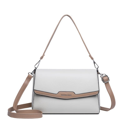 Women'S Crossbody Bag with Adjustable Strap - Purse, Magnetic Closure, Minimalist Everyday Bag for Women, Office, Travel, Parties - Available in Khaki, Light Brown, White, Gray, Purple, Black - Synthetic Faux Leather Handbag,