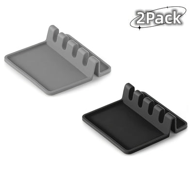 Kitchen Silicone Utensil Holder -, Durable Spoon Rest with Drip Mat - Heat-Resistant Spoon Holder for Stovetops - Spoon Rest for Kitchen Countertops - Support for Kitchen Tools And Utensils.