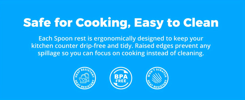 Kitchen Silicone Utensil Holder -, Durable Spoon Rest with Drip Mat - Heat-Resistant Spoon Holder for Stovetops - Spoon Rest for Kitchen Countertops - Support for Kitchen Tools And Utensils.