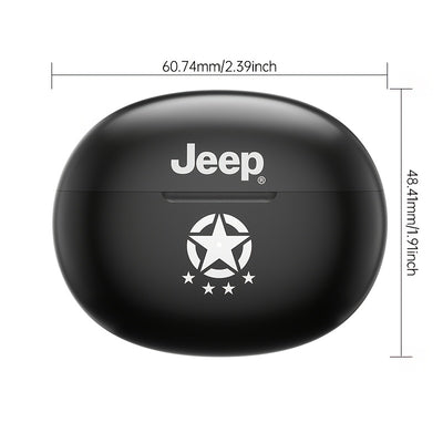 Jeep JP EW112 TWS Wireless Earbuds - Stereo Sound, HD Call Quality, Touch Control, Rechargeable Lithium Battery, USB Type-C Charging, Compatible with Cellphones, Ideal for Gaming & Music, Wireless Earbuds | Modern Earbuds | T