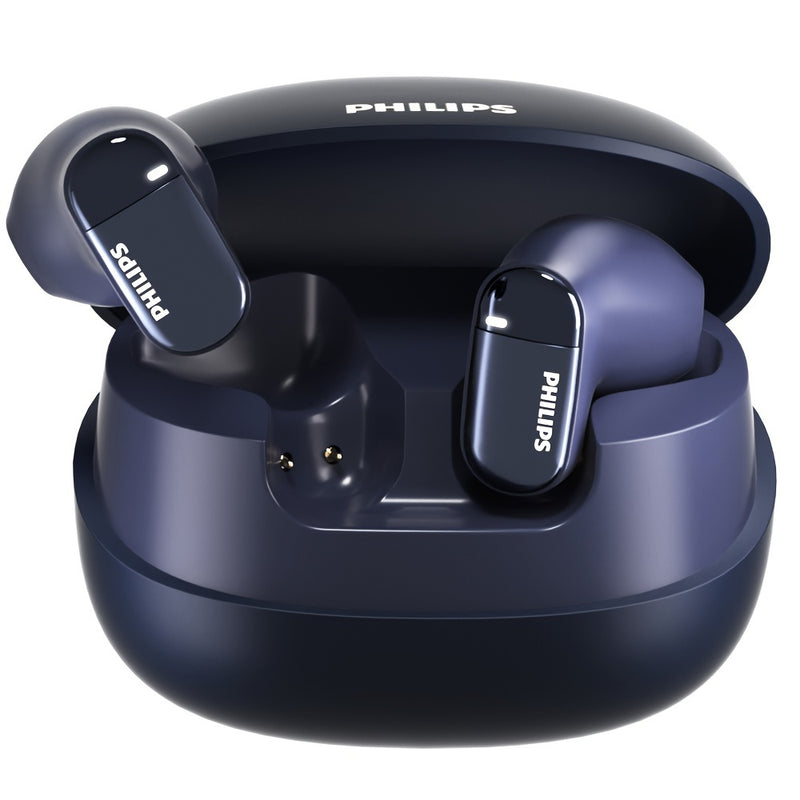 For Philips True Wireless BT Earbuds - Noise Cancelling HiFi Sound, In-Ear Headset with Mic, Sweat-Resistant, Touch Control, USB-C Charging, Compatible with iOS & Android Devices, Sports & Fitness, TAT2169, Wireless Headphone