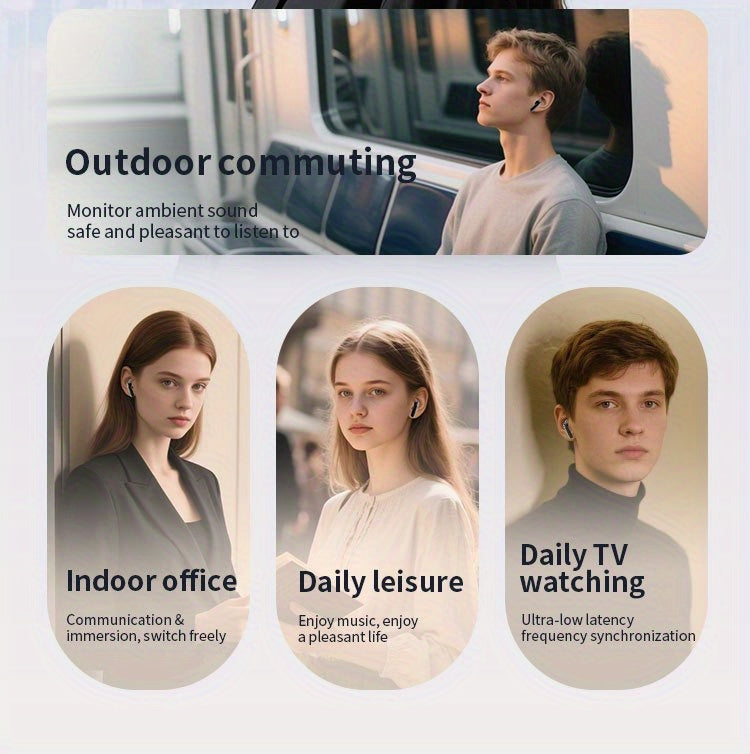 ACER HiFi High-definition Stereo Sound TWS Wireless Earbuds with Call Noise Cancellation, Long Standby Time, Dual Core 5.4 Wireless Chip, HIFI Grade Stereo Sound, Lightweight Touch Design, Fashionable Design, Comfortable for