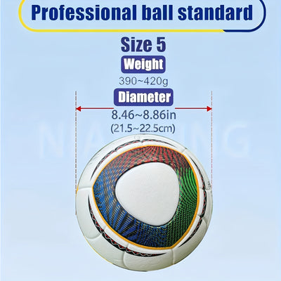 1pc Professional Size 5 PU Soccer Ball - Seamless Hot Melt, High Elasticity and Wear-Resistant, Suitable for Adults and Youth - Ideal for Indoor and Outdoor Training