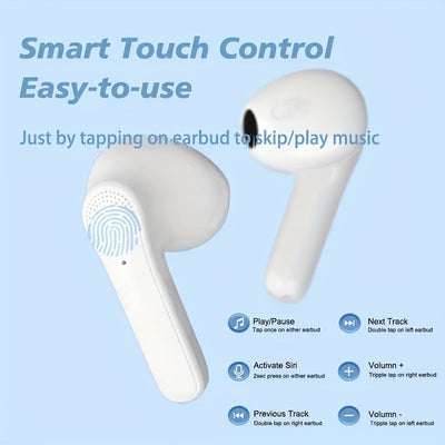 Wireless Earbuds with 197/1000 Real-Time Translation, Call Control, Back Design, Rechargeable Lithium Polymer Battery, Condenser Microphone, Low Radiation Comfort Wear - Compatible with Smartphones and Tablets