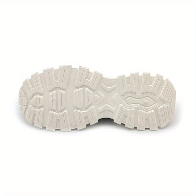 Women's Breathable Mesh Platform Sneakers, Casual Lace Up Outdoor Shoes, Comfortable Lwo Top Sport Shoes