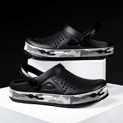 صندل رجالي قابل للتنفس، مريح وغير قابل للانزلاق، مناسب للشاطئ