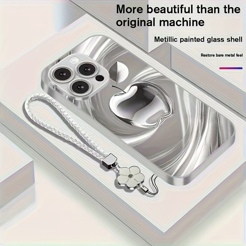 New Series Metallic Painted Phone with Lanyard for Iphone 16/16Plus/16Pro/16Promax/15/15Plus/15Pro/15Promax/14/14Plus/14Pro/14Promax/13/13Pro/13Promax/13Mini/12/12Pro/12Promax/12Mini/11/11Promax/X/Xs/Xr/Xsmax/7/8.