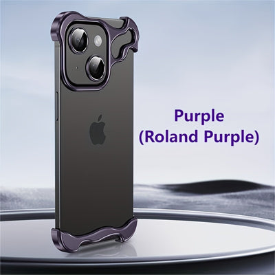 Aerospace Grade Aluminum Metal Armor Mobile Phone Case - New in the Third Quarter of 2024, Suitable for iPhone16/15 Series - Minimalist High-Strength Protection, Advanced Protective Case - Unique Reinforced Protection Design