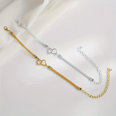 1 Fashionable Peach Heart Anklet