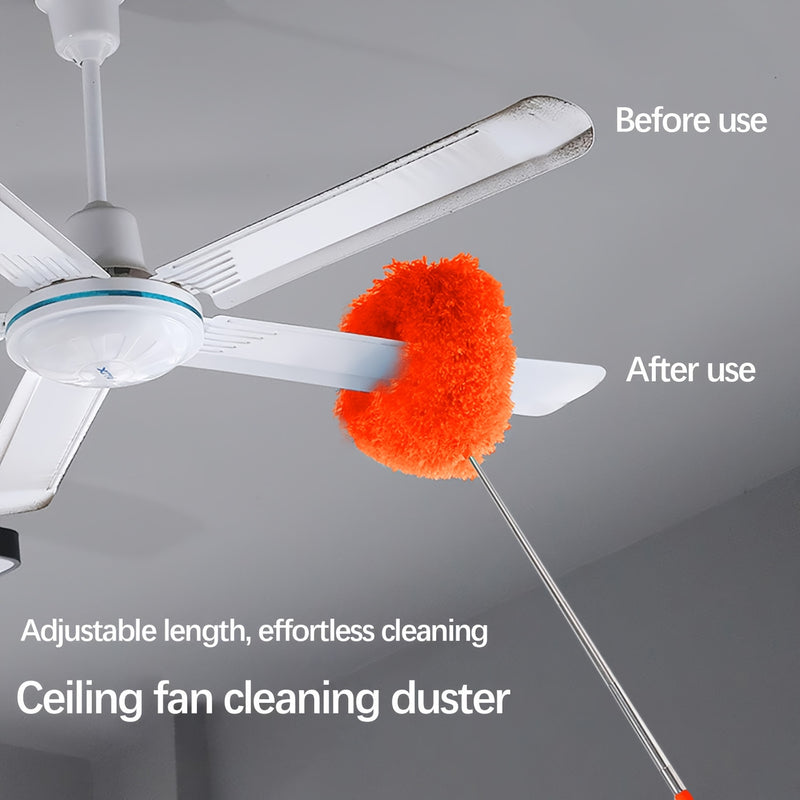 Mini Fan Brush, Ceiling Fan Dust Removal and Cleaning Duster Multi-Functional Dusting Feather Suitable for Car Furniture Fans