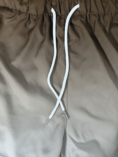 2-in-1 Double Layer Ombre Shorts - High Stretch, Drawstring Waist, Side Pocket, Breathable, Quick-Drying, Comfortable, Mens Sports Shorts for Summer Gym Workout, Training, and Fitness - GYM Pattern Print, Bull Design