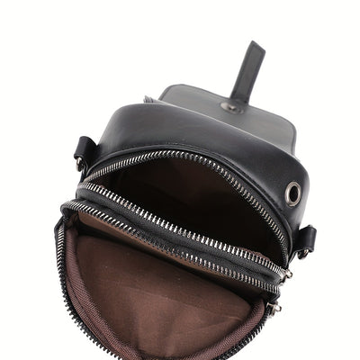 Mini Argyle Quilted Crossbody Bag, Fashion Flap Mobile Phone Bag, Women's Multi Layer Shoulder Purse