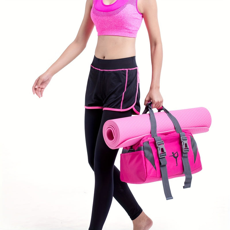 Large Capacity Travel Duffel Bag - Nylon, Zippered, Adjustable Strap, Durable Sports & Fitness Bag for Gym, Yoga, and Workout Gear, Gym Gear Bag|Adjustable Strap Bag|Zippered Closure, Gym Bag