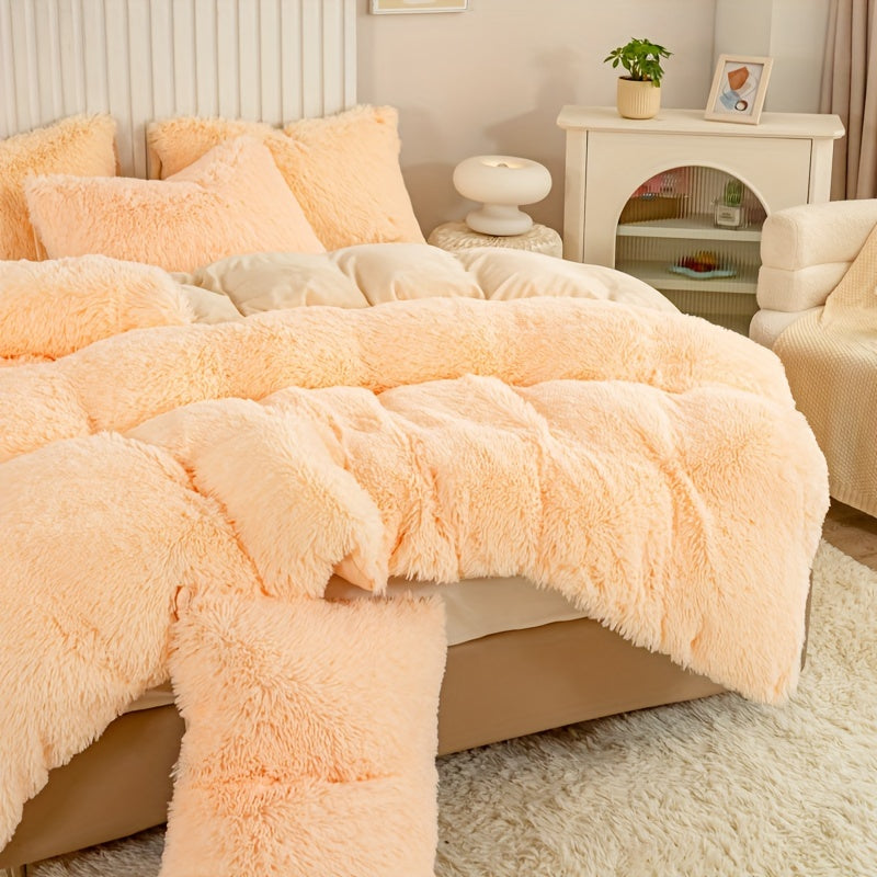 طقم غطاء لحاف فاخر من 3 قطع - غطاء سرير ناعم ومريح لجميع المواسم مصنوع من البوليستر بسحاب لغرفة النوم وغرفة الضيوف والمبيت