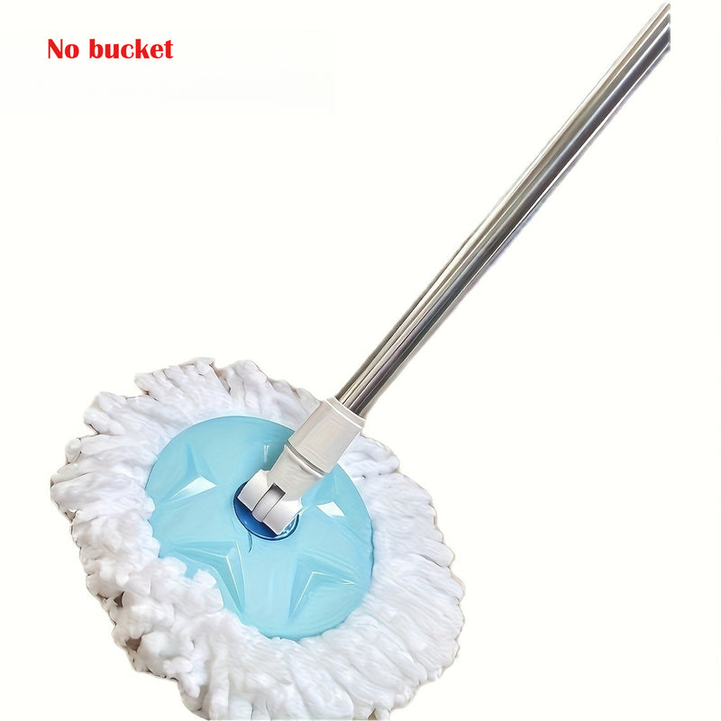 New Rotating Home Mop and Bucket Set, Wet & Dry Use, 360° Swivel for Easy Cleaning Without Electricity or Handwashing. Durable Dust-Removing Tool Suitable for Hardwoods, Laminate Floors, Tiles, Wooden Surfaces – Essential