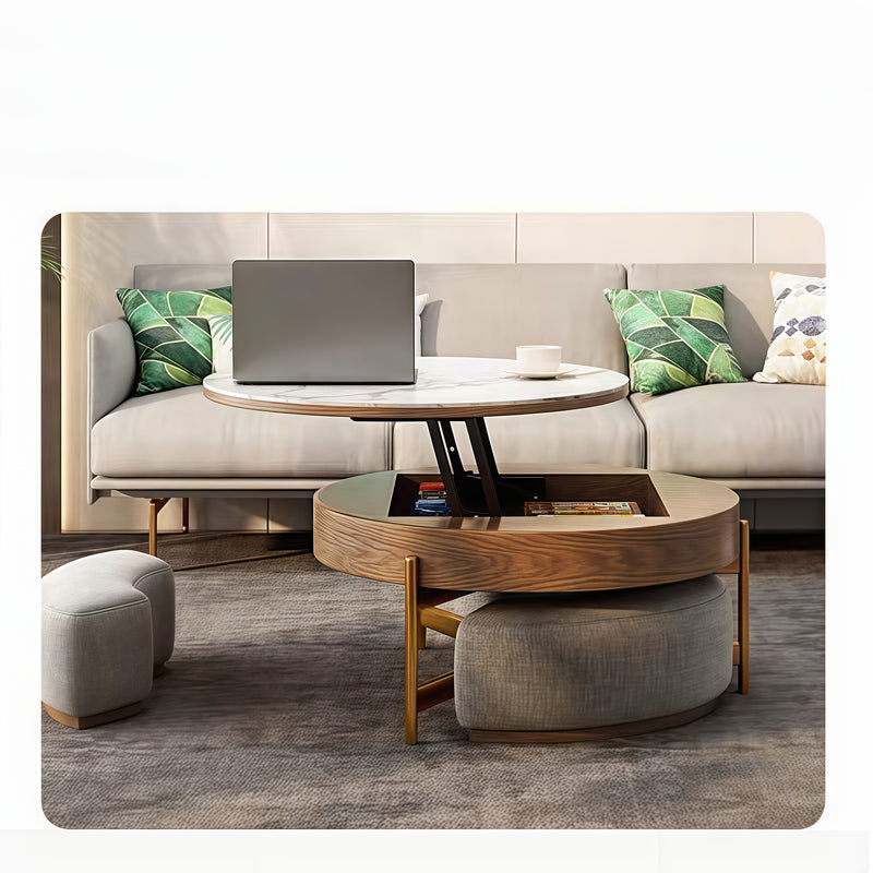 2pcs Adjustable Height Folding Coffee Table Hinges, Pneumatic Lift Table Accessories, Wooden Living Room Coffee Table with Hidden Compartment, Multifunctional Support Frame, Suitable for Living Room and Bedroom, Industrial Ha