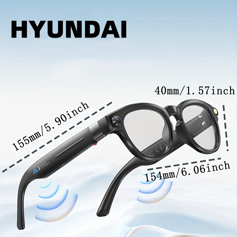 HYUNDAI Q8 Wireless Wireless Earbuds with Auto Sleep Mode, USB-C Charging, Long-Lasting Battery - Matte Black, Compatible with Smartphones/Tablets/Laptops, for Women, Gym, Travel, Everyday Use - Stylish Wireless Earbuds for F