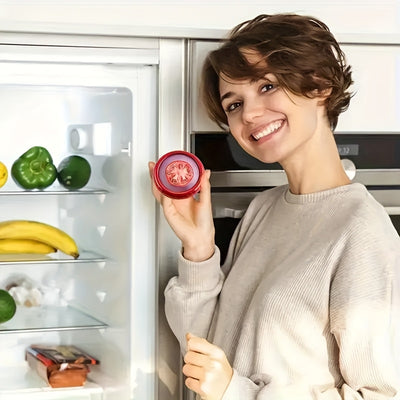 1pc/4pcs Reusable Food Freshness Preservation Pods with Stretchable TPU Lids - Food Storage Containers for Fruit & Vegetable - Washable, Transparent Food Storage Box Set - Keep Fresh Longer, Perfect for Kitchen Organization,