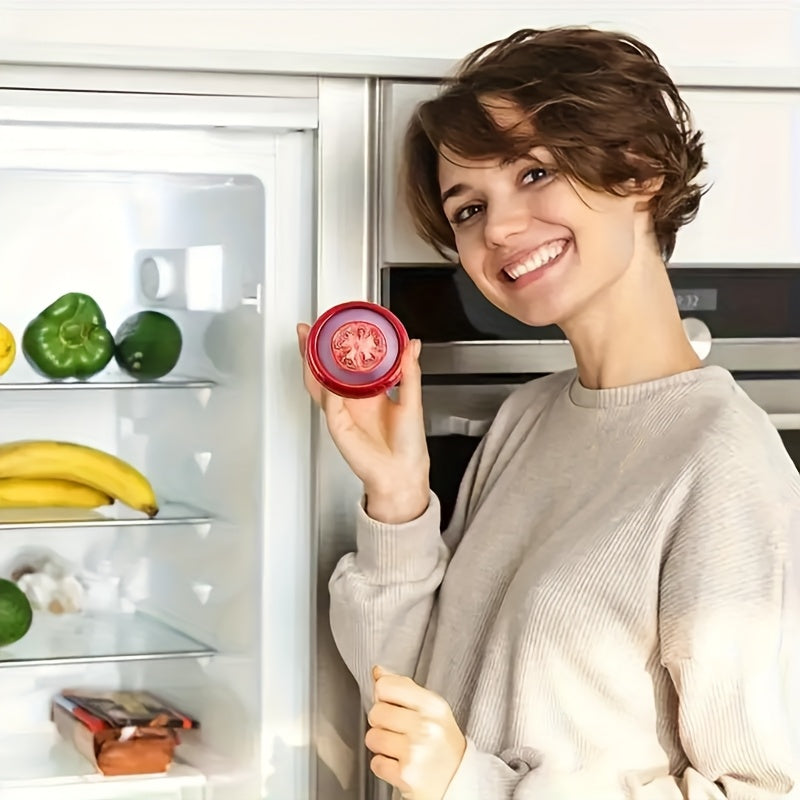 1pc/4pcs Reusable Food Freshness Preservation Pods with Stretchable TPU Lids - Food Storage Containers for Fruit & Vegetable - Washable, Transparent Food Storage Box Set - Keep Fresh Longer, Perfect for Kitchen Organization,