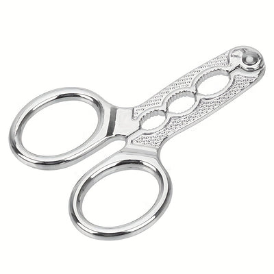 Stainless Steel Nutcracker Pliers, Durable Metal Seed Sheller & Walnut Cracker, Multi-Function Kitchen Tool