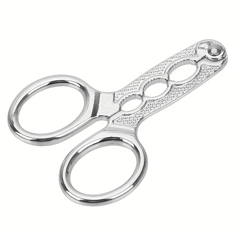 Stainless Steel Nutcracker Pliers, Durable Metal Seed Sheller & Walnut Cracker, Multi-Function Kitchen Tool