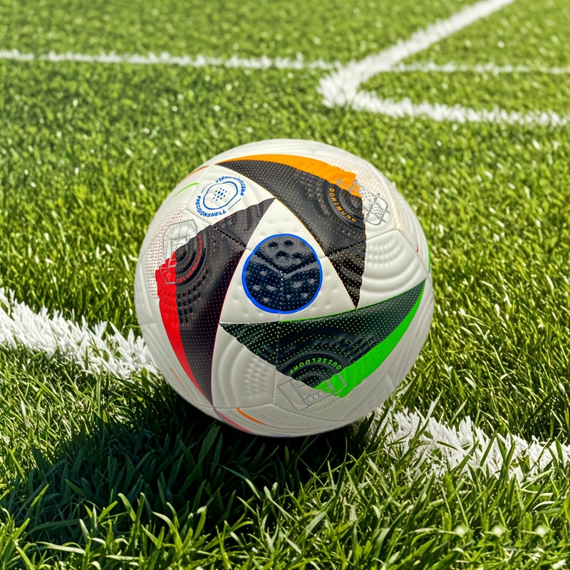 Durable No. 5 Soccer Ball - Perfect for Outdoor Training & Recreation, Ideal Gift for Teens & Adults - Red/Black, Hand-Stitched PU Material