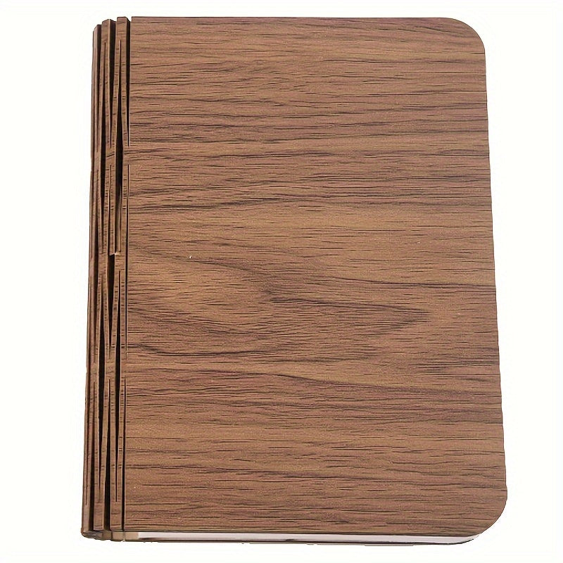 مصباح كتاب خشبي بخمسة ألوان، مصباح كتاب ليلي، مصباح كتاب قابل للطي لغرفة النوم، مصباح طاولة النوم، هدية عيد ميلاد دافئة، مصباح كتاب قابل للطي إبداعي، مصباح كتاب LED، شحن رومانسي