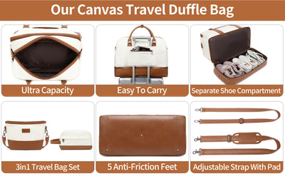 مجموعة حقائب سفر بسيطة ذات سعة كبيرة، حقيبة يد خفيفة الوزن بسحاب، حقيبة محمولة للاستخدام اليومي مع حزام قابل للفصل، حقيبة للجنسين للاستخدام اليومي