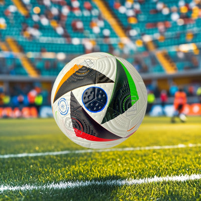 Durable No. 5 Soccer Ball - Perfect for Outdoor Training & Recreation, Ideal Gift for Teens & Adults - Red/Black, Hand-Stitched PU Material