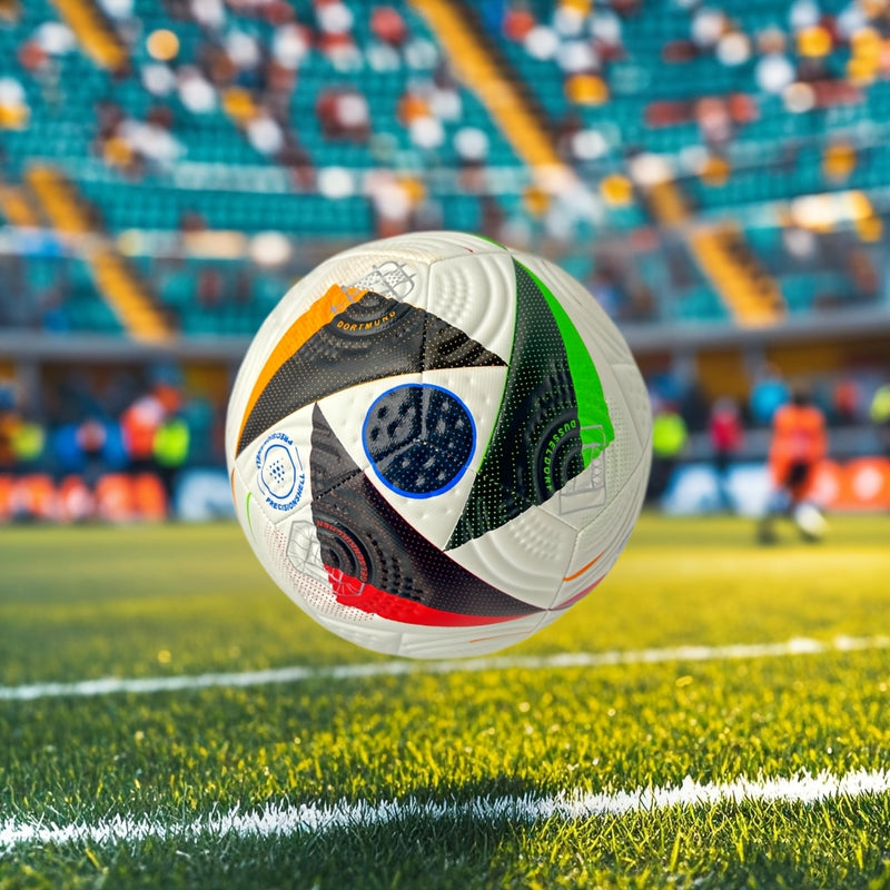 Durable No. 5 Soccer Ball - Perfect for Outdoor Training & Recreation, Ideal Gift for Teens & Adults - Red/Black, Hand-Stitched PU Material