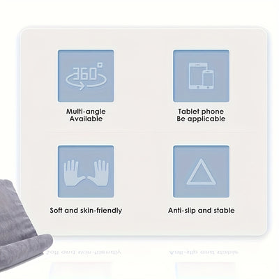 Adjustable Carbon Fiber Tablet Stand, Compressible Angle for Reading, Electronic Computer Accessory, Bedside Support for Tablets