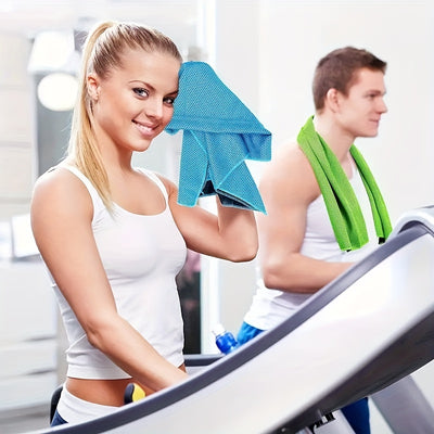 Quick-Drying Sports Towel with Storage Box and Cooling Ice Blanket for Outdoor Fitness and Camping Christmas Gift